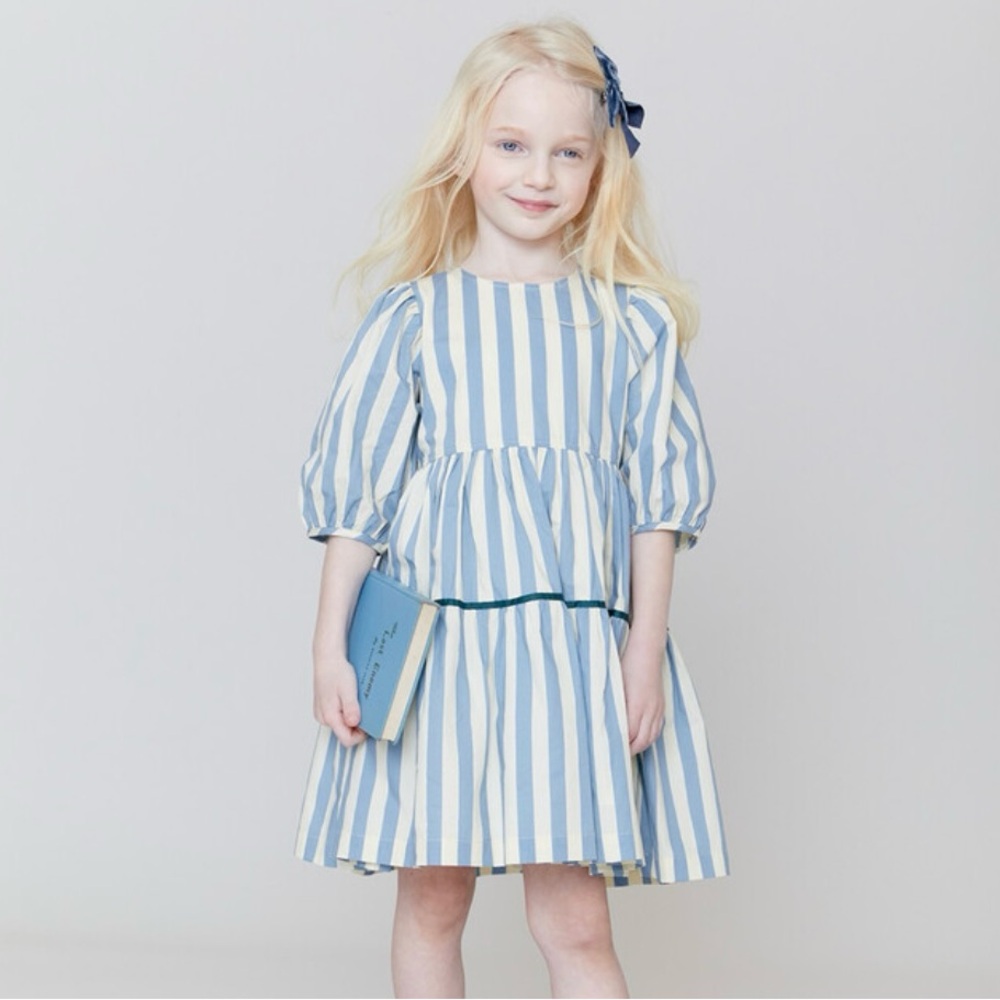 Pink Chicken Marielle Dress in Sky Stripe, size 6